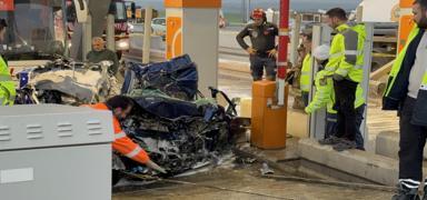 Yolcu otob�s�nde korku ve panik: Korkun� kazan�n yeni g�r�nt�lerine ula��ld�