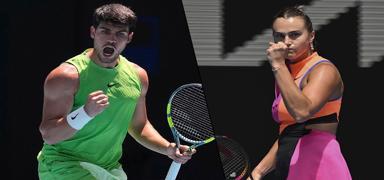 Carlos Alcaraz ve Aryna Sabalenka Avustralya A��k'ta �eyrek finalde