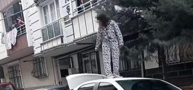 Yol ortas�nda sinir krizi! Ortal��� birbirine katt�