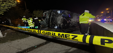 Adana'da devrilen otob�steki 8 ki�i yaraland�