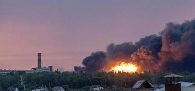 Rusya'dan yeni sald�r�: Hareket halindeki treni �HA ile vurdu