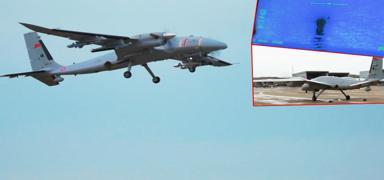 AKINCI T�HA su �st� hedefi tam isabetle vurdu