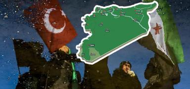 Suriye art�k tek renk! Dikkat �eken T�rkiye detay�