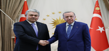 Cumhurba�kan� Erdo�an, Kazakistan D��i�leri Bakan� Ko�erbayev'� kabul etti