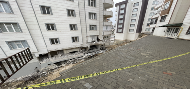 �stinat duvar� y�k�ld�: �evresindeki bina tahliye edildi