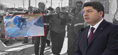 Milas'taki cani tutukland�... Bakan Tun�: Kad�na el kald�ran adaletin pen�esinden ka�amayacak