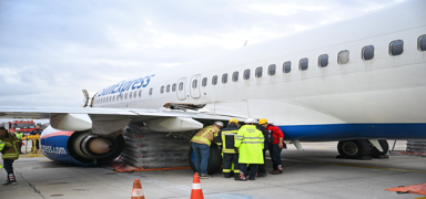 Antalya Havaliman�'nda tehlike ucuz atlat�ld�