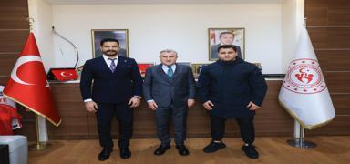 Taha Akg�l ve R�za Kayaalp, Bakan Osman A�k�n Bak'a ziyaret