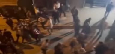 Asker e�lencesinde ortal�k kar��t�! Deh�et anlar� kameralara yans�d�