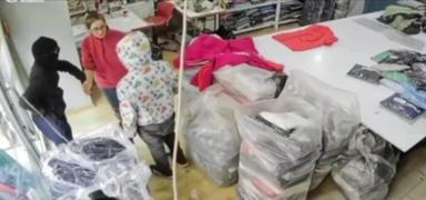 Terzi d�kkan�nda soygun giri�imi... 2 ki�iyi tokatla kovdu