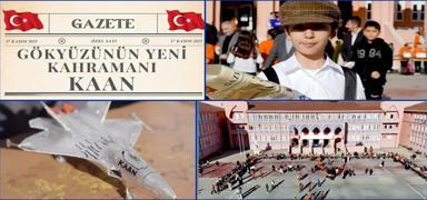 KAAN i�in klip �ektiler, TUSA� kap�lar� a��ld�