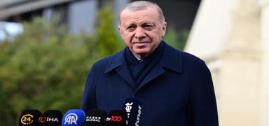 Cumhurba�kan� Erdo�an cuma namaz�n� Ata�ehir'de k�ld�