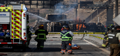 Santiago'da LNG facias�: Patlama can ald�