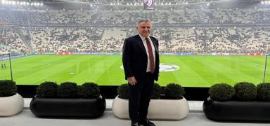 Bakan Osman A�k�n Bak, Juventus - Galatasaray ma��n� trib�nden izledi