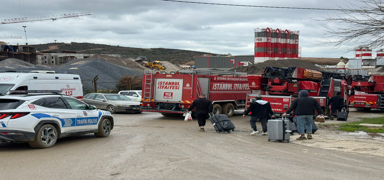 Tuzla'da i��i konteynerinde yang�n: Yaral�lar var