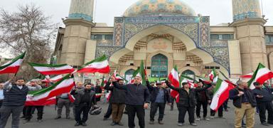 Tahran'da ABD-�srail protestosu