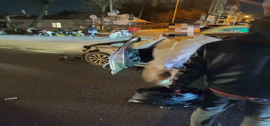 Avc�lar'da kar��dan kar��ya ge�en engelli gen�, araba �arpmas� sonucu hayat�n� kaybetti