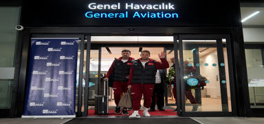 A Milli Futbol Tak�m� �stanbul'a geldi