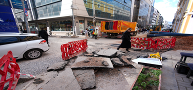 Esnaf kan a�l�yor, belediye 'yap-boz' pe�inde