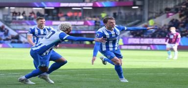 Ferdi Kad�o�lu'nun forma giydi�i ma�ta Brighton, Burnley'i rahat ge�ti