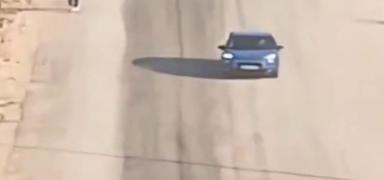 Drift �ovu pahal�ya patlad�! Polis, trafik magandas�na ac�mad�