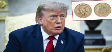ABD'nin 250. y�l�na �zel alt�n para! Trump'�n portresi bas�lacak