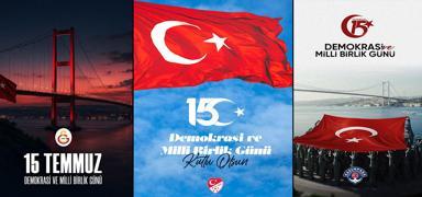 Spor camias�ndan 15 Temmuz payla��mlar�