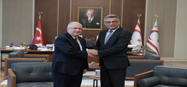 KKTC Cumhurba�kan� Erh�rman, Bakan G�ler'i kabul etti